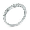 Thumbnail Image 1 of Previously Owned - 1/3 CT. T.W. Diamond Contour Wedding Band in 14K White Gold