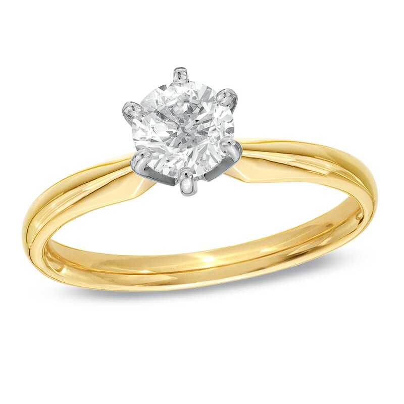 Main Image 1 of Previously Owned - 5/8 CT. Diamond Solitaire Engagement Ring in 14K Gold