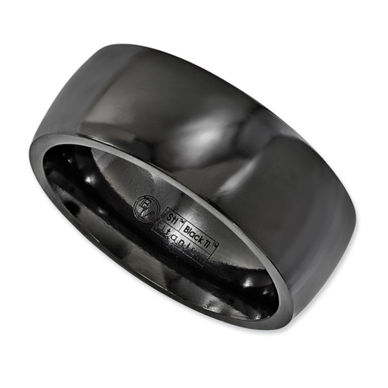 Previously Owned - Edward Mirell Men's 8.5mm Wedding Band in Black Titanium