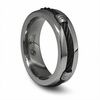 Thumbnail Image 1 of Previously Owned - Signature Cable by Edward Mirell Men's 7.0mm Barrel and Black Cable Band in Two-Tone Titanium