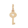 Thumbnail Image 1 of Previously Owned - Personality Charms Key Charm with Heart Cutout in Sterling Silver with Rose Rhodium