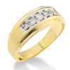 Thumbnail Image 0 of Previously Owned - Men's 1/4 CT. T.W. Diamond Five Stone Band in 14K Gold