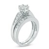 Thumbnail Image 2 of Previously Owned - 1 CT. T.W. Diamond Flower Bridal Set in 10K White Gold
