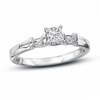 Thumbnail Image 0 of Previously Owned - 1/2 CT. T.W. Certified Princess-Cut Diamond Engagement Ring in 14K White Gold (J/I1)