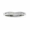 Thumbnail Image 0 of Previously Owned - 14K White Gold Contour Band with Diamond Accents