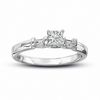 Thumbnail Image 0 of Previously Owned - 1/2 CT. T.W. Certified Princess-Cut Diamond Engagement Ring in 14K White Gold (J/I1)