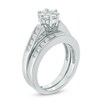 Thumbnail Image 2 of Previously Owned - 1 CT. T.W. Diamond Flower Bridal Set in 10K White Gold