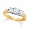 Thumbnail Image 1 of Previously Owned - 1 CT. T.W. Diamond Three Stone Ring in 14K Gold