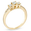 Thumbnail Image 1 of Previously Owned - 1/2 CT. T.W. Diamond Past Present Future® Engagement Ring in 14K Gold