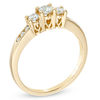 Thumbnail Image 2 of Previously Owned - 1/2 CT. T.W. Diamond Past Present Future® Engagement Ring in 14K Gold