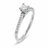 Thumbnail Image 1 of Previously Owned - 1/2 CT. T.W. Certified Colorless Princess-Cut Diamond Solitaire Engagement Ring in 18K White Gold
