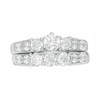 Thumbnail Image 6 of Previously Owned - 2 CT. T.W. Diamond Three Stone Bridal Set in 14K White Gold