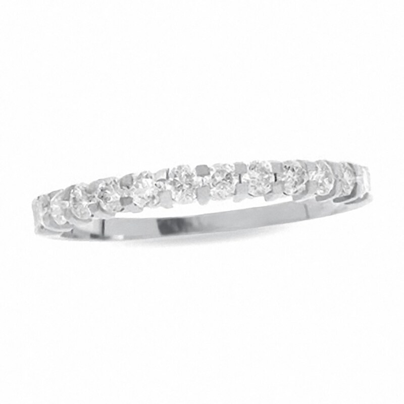 Main Image 1 of Previously Owned - 1/2 CT. T.W. Diamond Prong Band in 14K White Gold