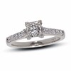 Thumbnail Image 1 of Previously Owned - 1 CT. T.W. Colorless Princess-Cut Diamond Solitaire Engagement Ring in 18K White Gold