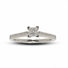 Thumbnail Image 1 of Previously Owned - 1/2 CT. T.W. Colourless Princess-Cut Diamond Solitaire Engagement Ring in 18K White Gold
