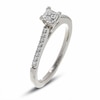 Thumbnail Image 2 of Previously Owned - 1/2 CT. T.W. Colourless Princess-Cut Diamond Solitaire Engagement Ring in 18K White Gold