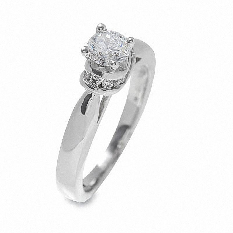 Previously Owned - 3/4 CT. T.W. Diamond Solitaire Engagement Ring in 14K White Gold