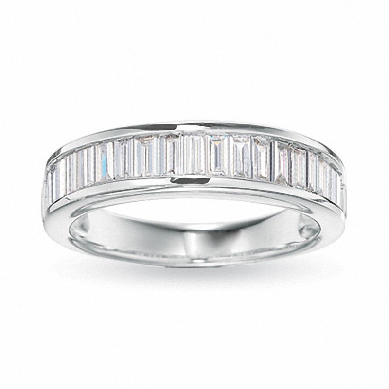 Previously Owned - 1/2 CT. T.W. Baguette Diamond Channel Band in 14K White Gold
