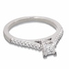 Previously Owned - 1/2 CT. T.W. Colourless Princess-Cut Diamond Solitaire Engagement Ring in 18K White Gold