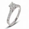 Thumbnail Image 1 of Previously Owned - 1 CT. T.W. Certified Colorless Princess-Cut Diamond Solitaire Engagement Ring in 18K White Gold