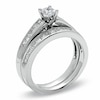Thumbnail Image 2 of Previously Owned - 1 CT. T.W. Princess-Cut Diamond Bridal Set in 14K White Gold