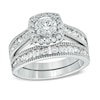 Thumbnail Image 0 of Previously Owned - Celebration Grand® 1-1/2 CT. T.W. Diamond Frame Bridal Set in 14K White Gold (H-I/I1)