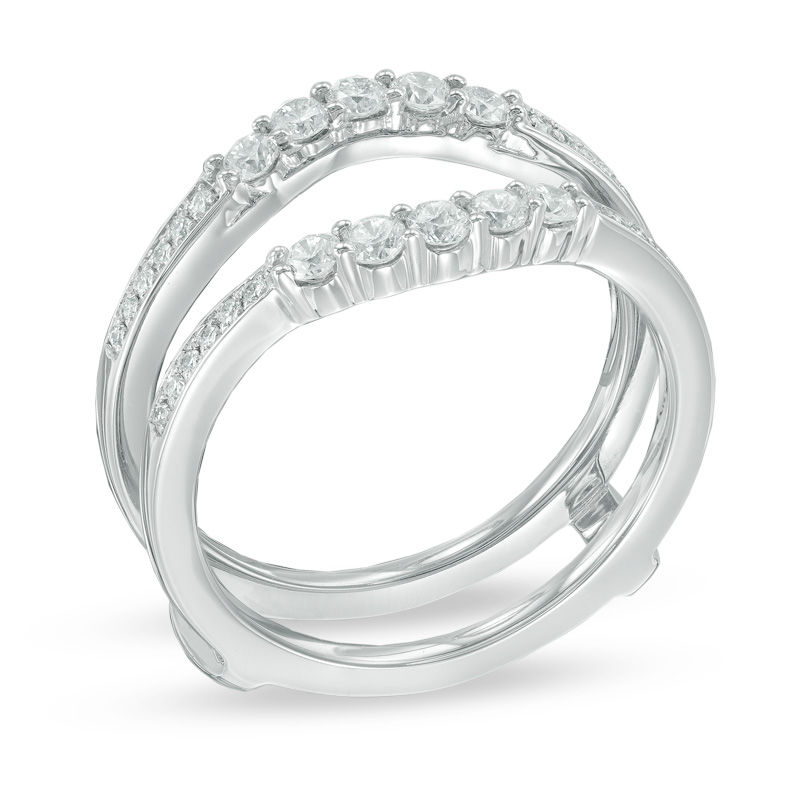 Previously Owned - 1/2 CT. T.W. Certified Diamond Solitaire Enhancer in 14K White Gold (I/SI2)