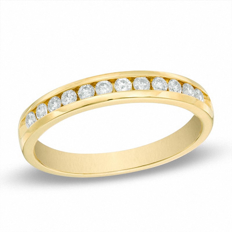 Previously Owned - 1/4 CT. T.W. Diamond Channel Band in 14K Gold
