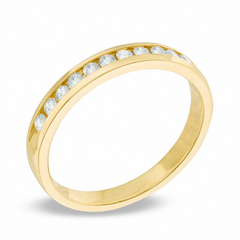 Previously Owned - 1/4 CT. T.W. Diamond Channel Band in 14K Gold