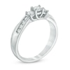 Thumbnail Image 2 of Previously Owned - 1/2 CT. T.W. Diamond Past Present Future® Engagement Ring in 10K White Gold