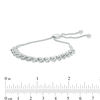 Thumbnail Image 2 of Previously Owned - 1/2 CT. T.W. Diamond "S" Bar Bolo Bracelet in 10K White Gold - 9.5"
