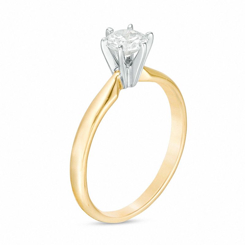 Previously Owned - 1/2 CT. Diamond Solitaire Engagement Ring in 14K Gold
