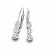 Thumbnail Image 0 of Previously Owned - 1 CT. T.W. Three Stone Diamond Earrings in 14K White Gold