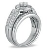 Thumbnail Image 2 of Previously Owned - 3/4 CT. T.W. Diamond Frame Bridal Set in 10K White Gold