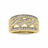 Thumbnail Image 1 of Previously Owned - 1/2 CT. T.W. Round and Baguette Diamond Swirl Band in 10K Gold