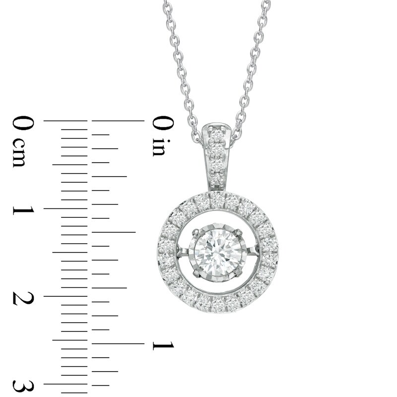 Main Image 2 of Previously Owned - 1 CT. T.W. Diamond Frame Pendant in 14K White Gold