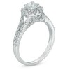 Thumbnail Image 2 of Previously Owned - 1 CT. T.W. Diamond Frame Split Shank Engagement Ring in 14K White Gold