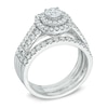 Thumbnail Image 2 of Previously Owned 1-1/5 CT. T.W. Diamond Frame Soldered Bridal Set in 14K White Gold