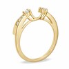 Thumbnail Image 2 of Previously Owned - 1/4 CT. T.W. Diamond Solitaire Wrap with Channel Set Diamonds in 14K Gold