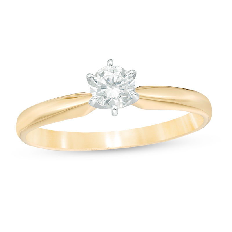 Previously Owned - 1/3 CT. Diamond Solitaire Engagement Ring in 14K Gold