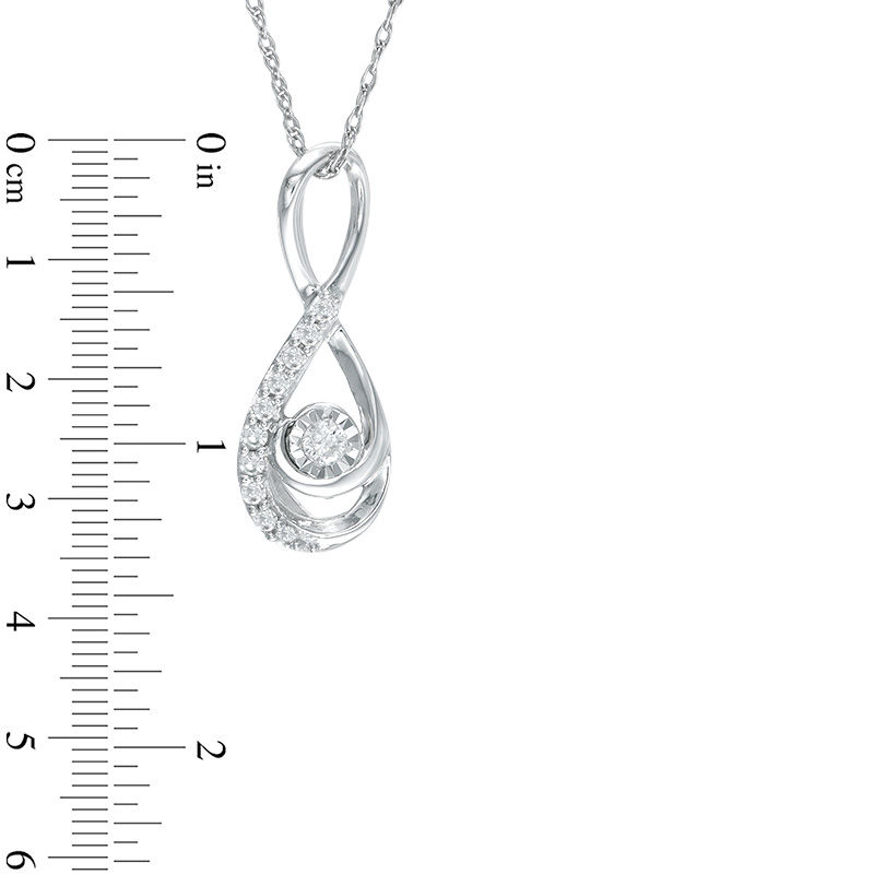 Previously Owned - Diamond Accent Infinity Pendant in 10K White Gold