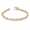 Thumbnail Image 2 of Previously Owned - 1 CT. T.W. Diamond Fashion "X" Bracelet in 10K Gold