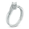 Thumbnail Image 1 of Previously Owned - 1/4 CT. T.W. Princess-Cut Diamond Bridal Set in 10K White Gold