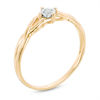 Thumbnail Image 1 of Previously Owned - Diamond Accent Split Shank Promise Ring in 10K Gold