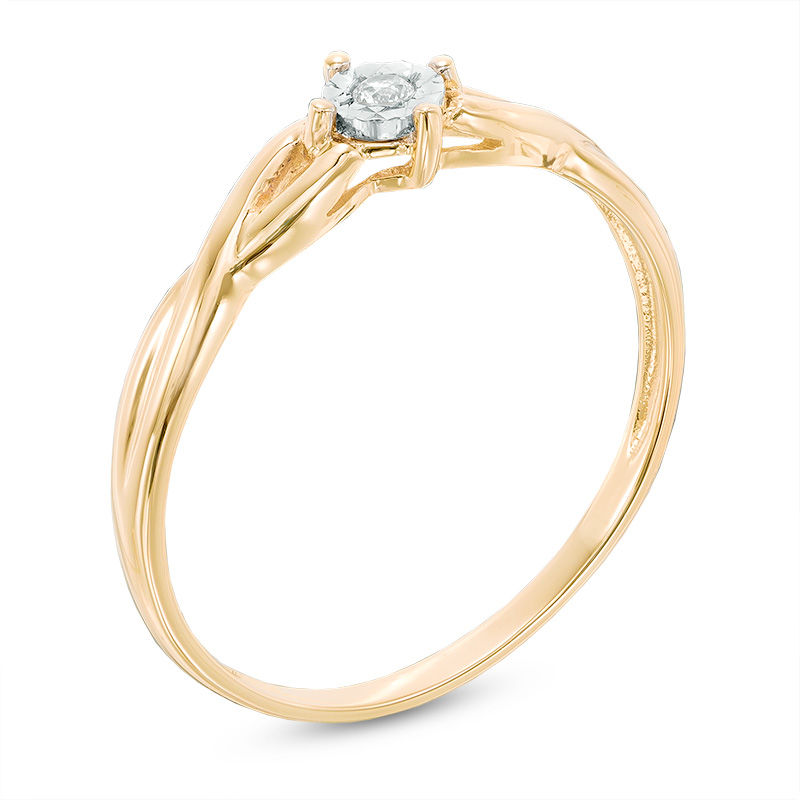 Previously Owned - Diamond Accent Split Shank Promise Ring in 10K Gold