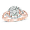 Thumbnail Image 1 of Previously Owned - 1/2 CT. T.W. Diamond Open Cluster Ring in 10K Rose Gold