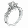 Thumbnail Image 2 of Previously Owned - 1/3 CT. T.W. Diamond Twist Shank Bridal Set in 10K White Gold