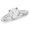Thumbnail Image 1 of Previously Owned - 1-1/2 CT. T.W. Framed Pavé Diamond Ring in 14K White Gold