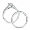 Thumbnail Image 3 of Previously Owned - 1/2 CT. T.W. Quad Princess-Cut Diamond Vintage-Style Bridal Set in 10K White Gold