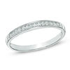Thumbnail Image 1 of Previously Owned - 1/10 CT. T.W. Diamond Anniversary Band in Sterling Silver